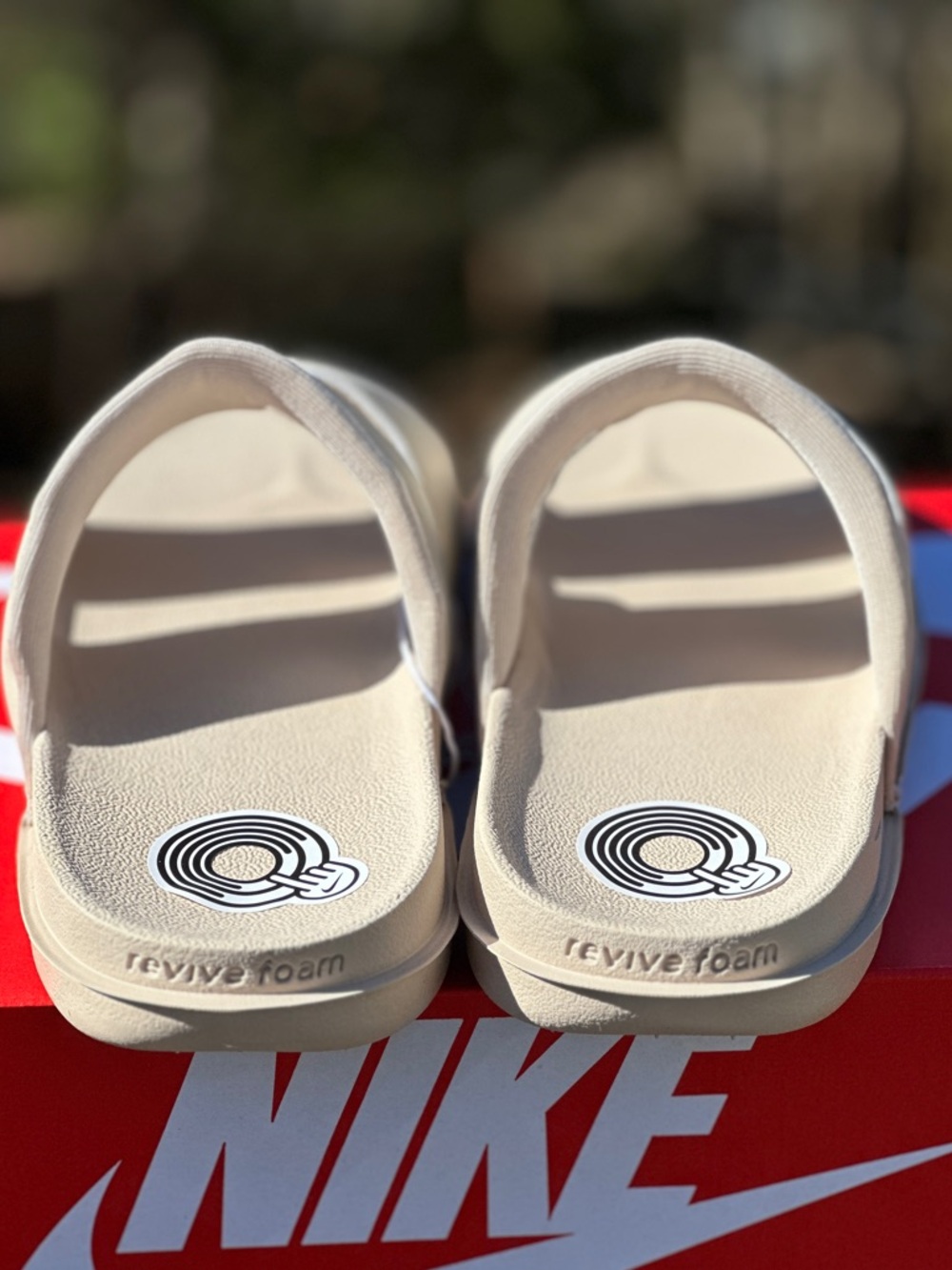 Womens Nike Tan Offcourt Recovery Plush Casual Sandal Slides - Womens 8 | 10 NEW - Picture 4 of 10